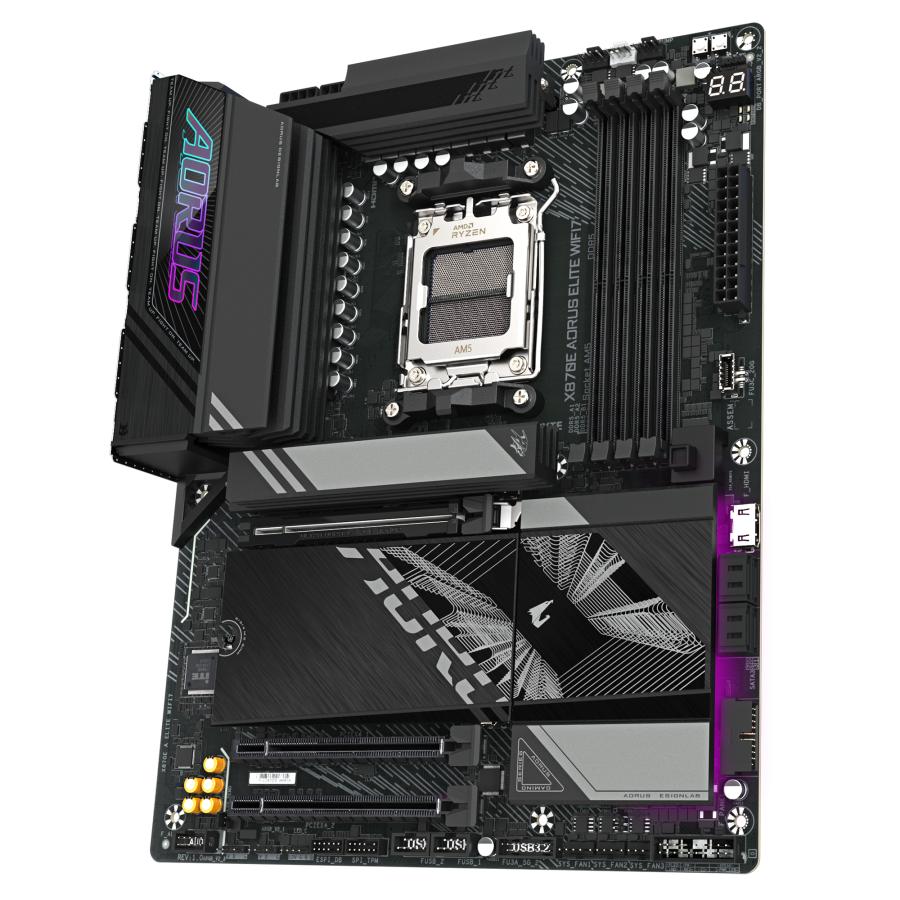 Gigabyte X870E A ELITE WIFI7, ATX, AMD AM5, X870, 4X DDR5, USB4, 2,5 GBE, Wi-Fi 7, PCIE 5.0