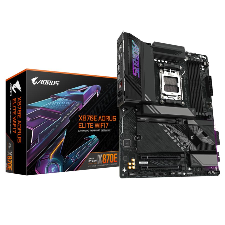 Gigabyte X870E A ELITE WIFI7, ATX, AMD AM5, X870, 4X DDR5, USB4, 2,5 GBE, Wi-Fi 7, PCIE 5.0