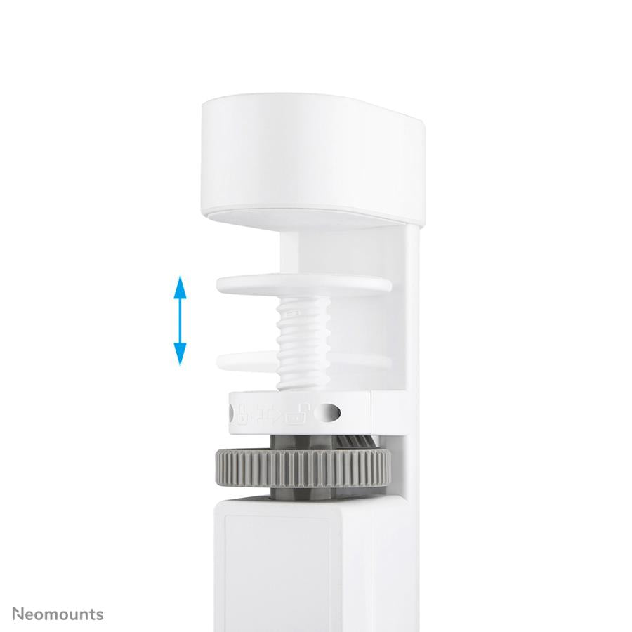 Neomounts DS22-840WH6 SECKE DE ESCRITO CON CLAMP, 1,4 m, interior, tipo F, plástico, blanco, entrega de energía