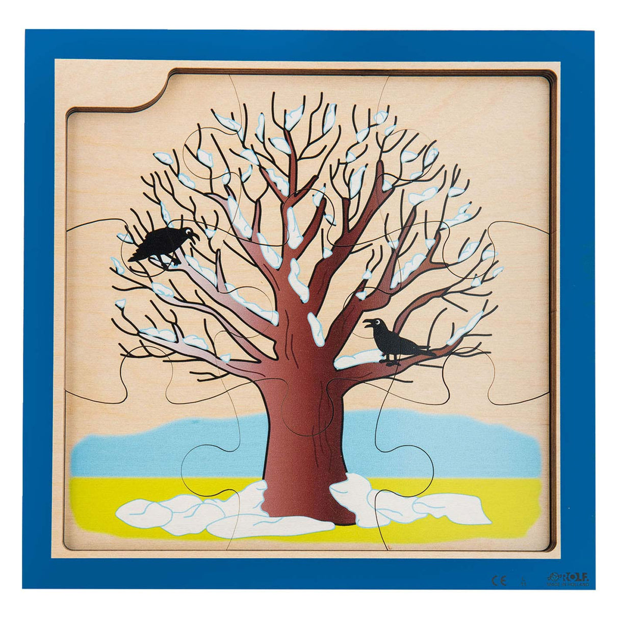 Rolf Growth and 4 layers puzzle wood Growth tree, 36st.