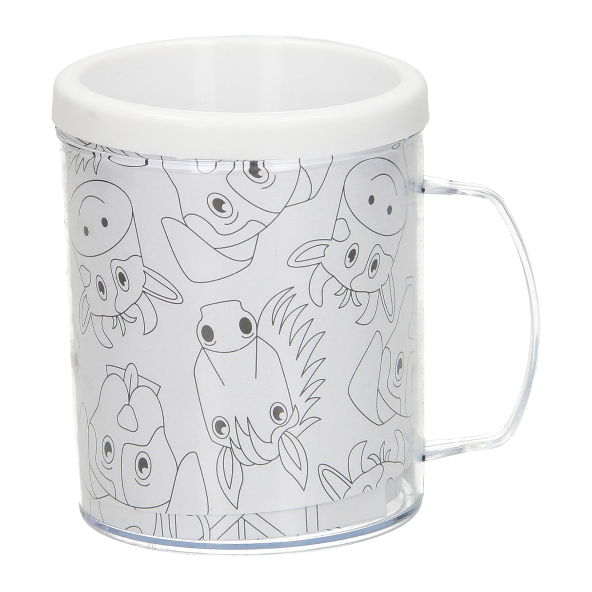 Color your own mug farm animals