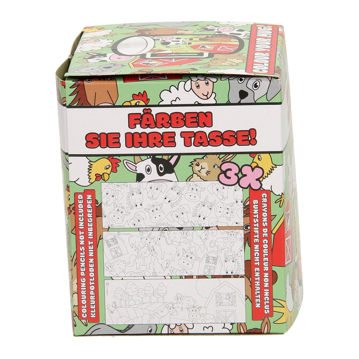 Color your own mug farm animals