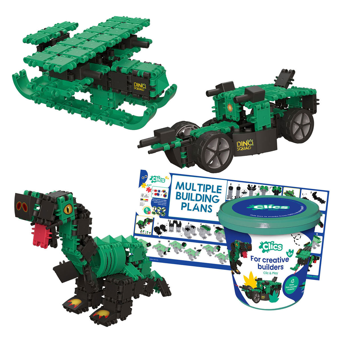 Clics Building blocks Dino World