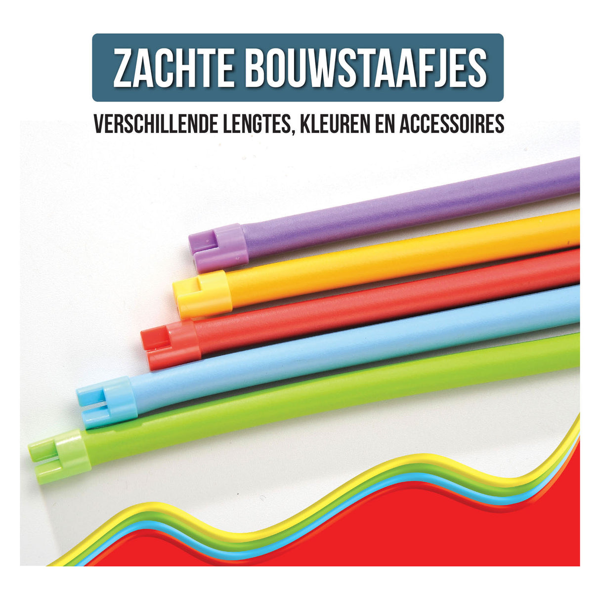 Clics Spaghetteez Fusilli Ferris Wheel Fleksibilne gradbene palice, 46dlg.