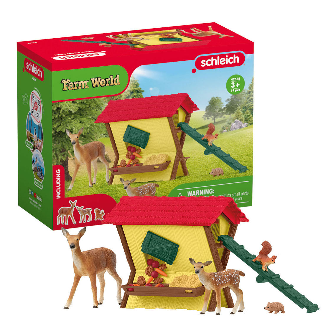 Schleich Farm World The Forest Animals Feed 42658