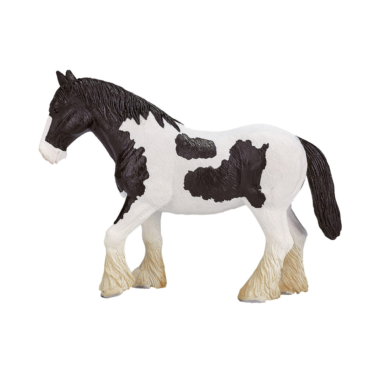Mojo Horse World Clydesdale Pferd Schwarz und Weiß 387085