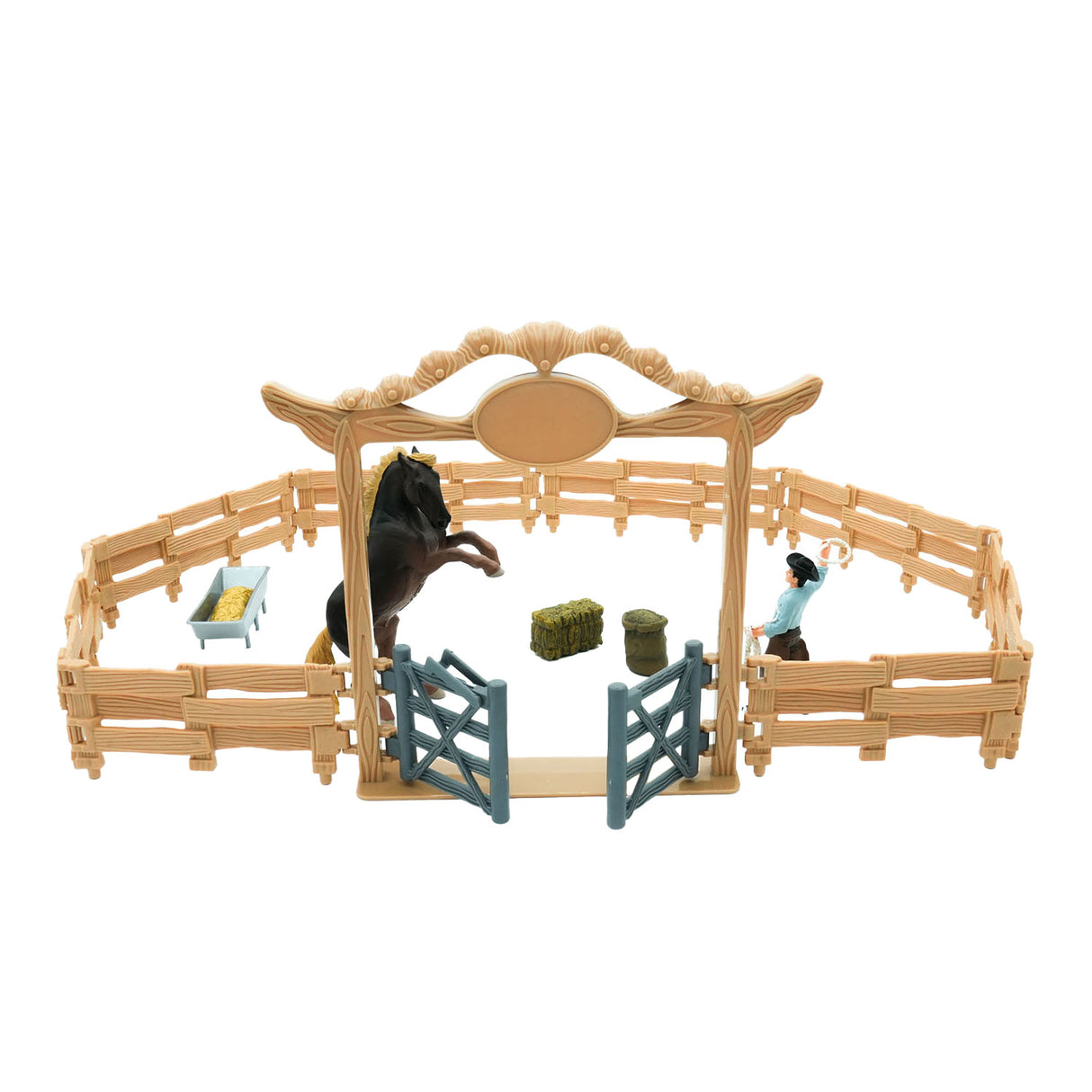 Mojo Corderland Western Ranch mat Päerd a Cowboy Play Play Set 380064