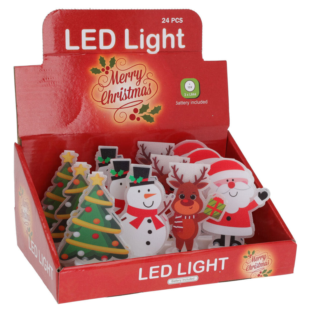 Tealight with Christmas figure, 12st.