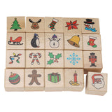 Set di francobolli in legno Natale, 20dlg.