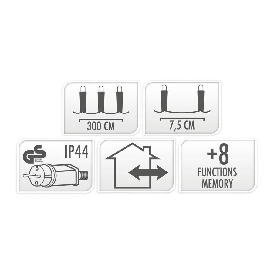 Oświetlenie LED 480 LED Extra ciepła biała