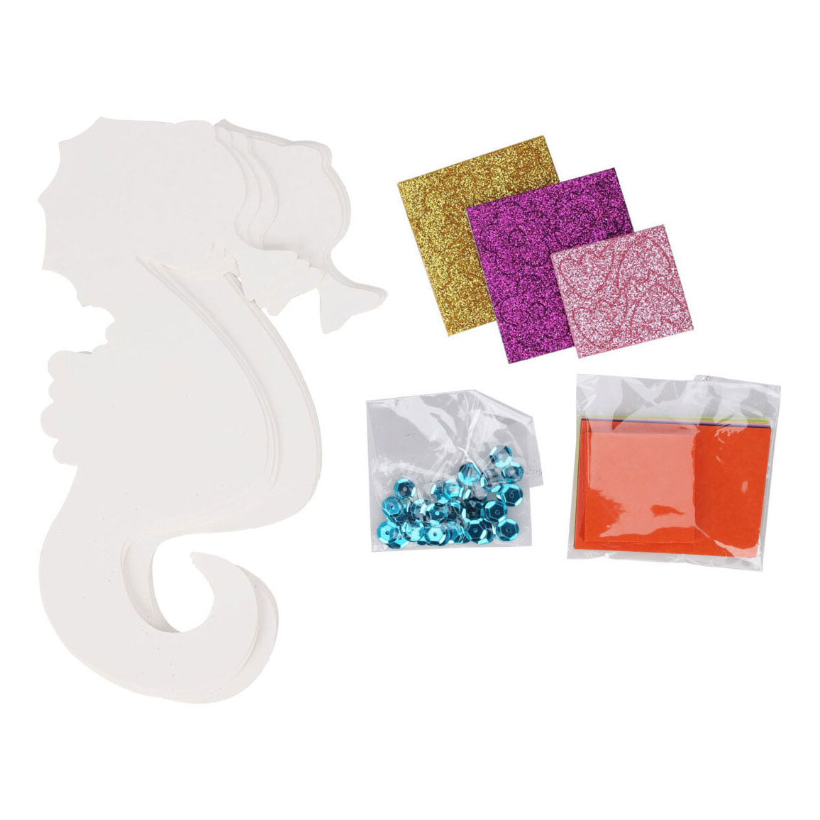 Make your own glitter design card, set 8 cards