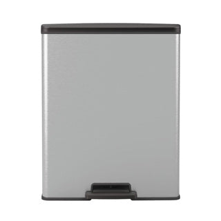 Curver a pedale decobina 65l rettangolo argento metallico