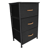 Armoire avec 3 tiroirs pliants et cadre en fer 45x30x73