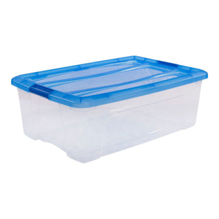Iris Topbox Storage Box 30L 57.5x39x20,5 cm modro prozorno