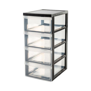 Iris coffre de tiroirs 4x11l 39x29x61,6 cm avec roues
