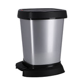Rotho Paso Pedal Bin 6L Silver Metallic