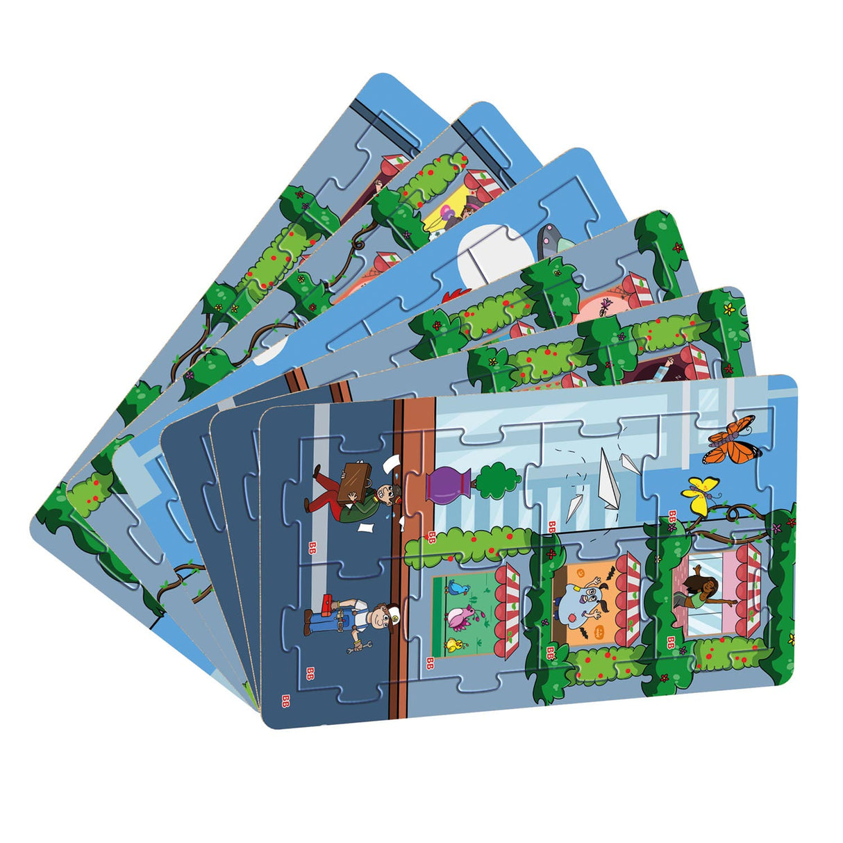 Biobuddi 2in1 Puzzle und Memo -Stadtleben