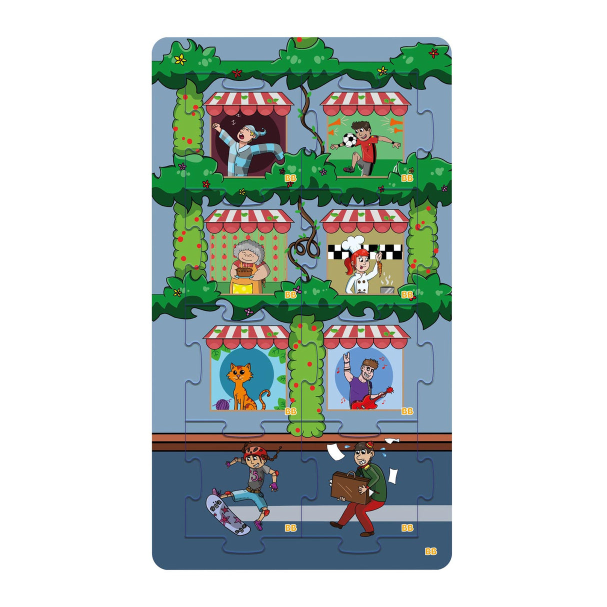Biobuddi 2in1 Puzzle und Memo -Stadtleben