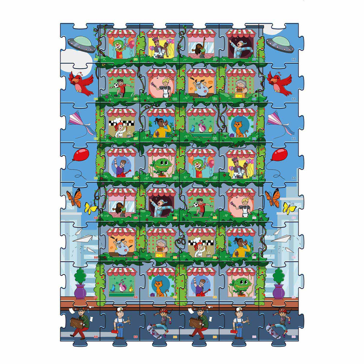 Biobuddi 2in1 Puzzle und Memo -Stadtleben