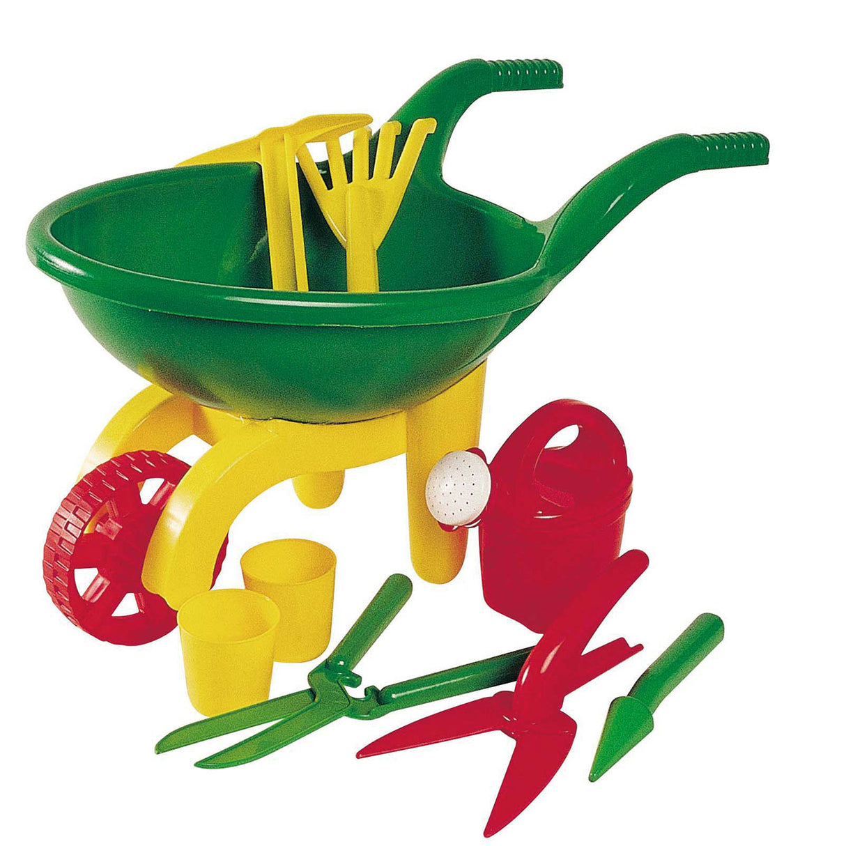 Den Androni Wheelbarrow mat Gaart-Tools