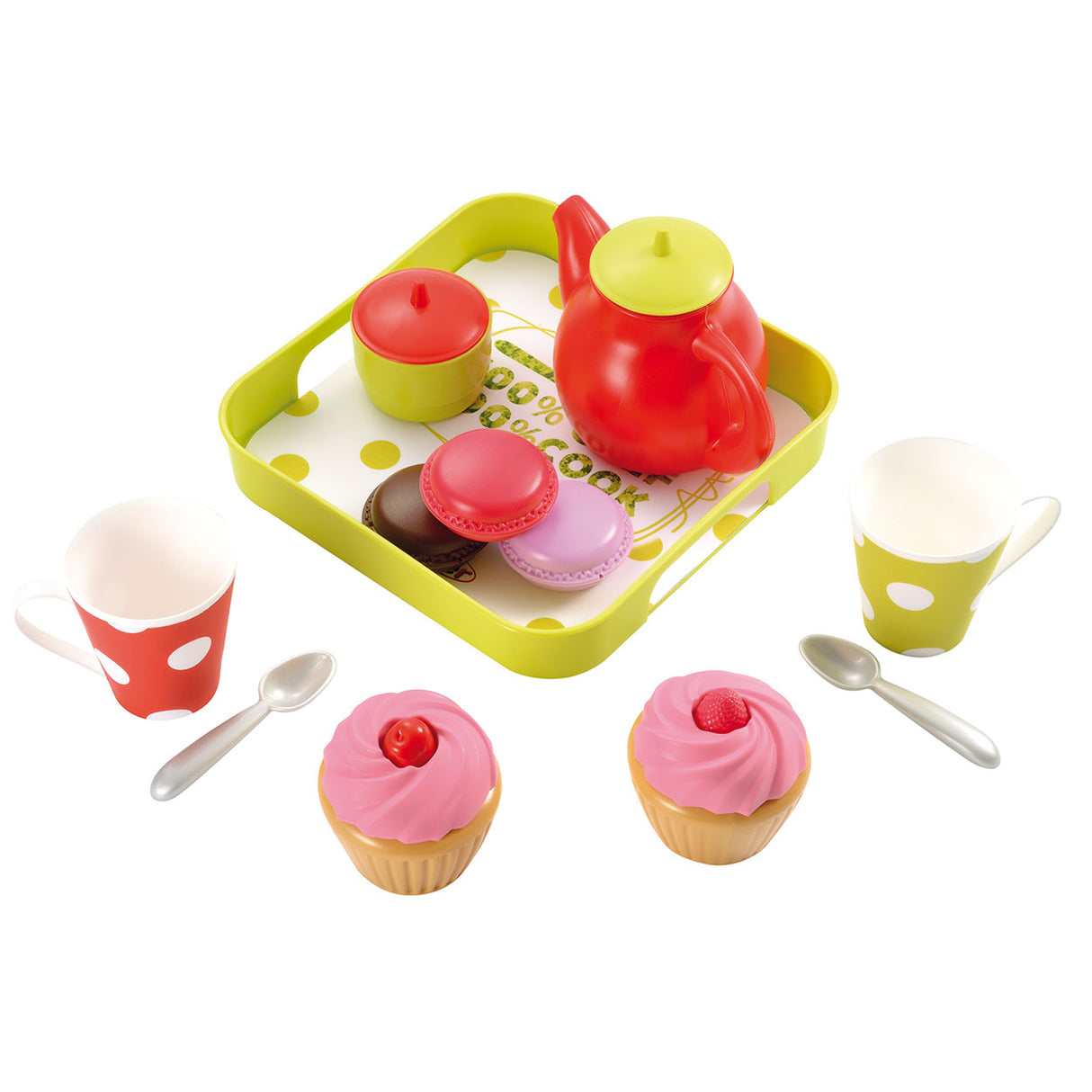Ecoiffier 100 Chef Tee -Set mit Tablett