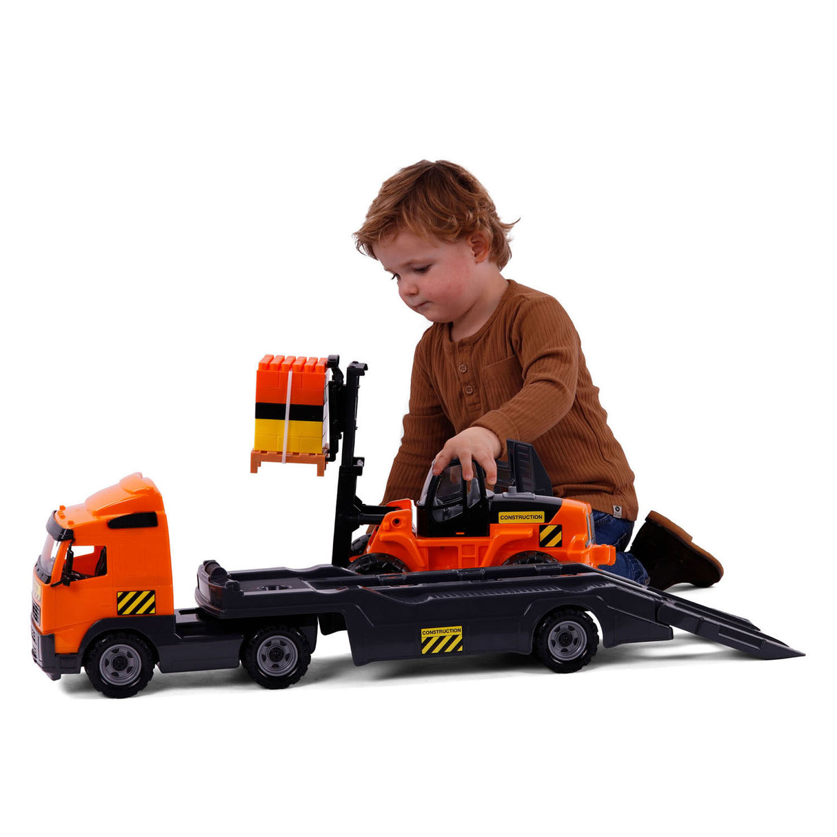 Cavallino Truck con rimorchio e camion per carrelli elevatori, scala 1:16