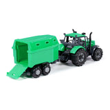 Tractor Cavallino con remolque de caballo verde, Escala 1:32