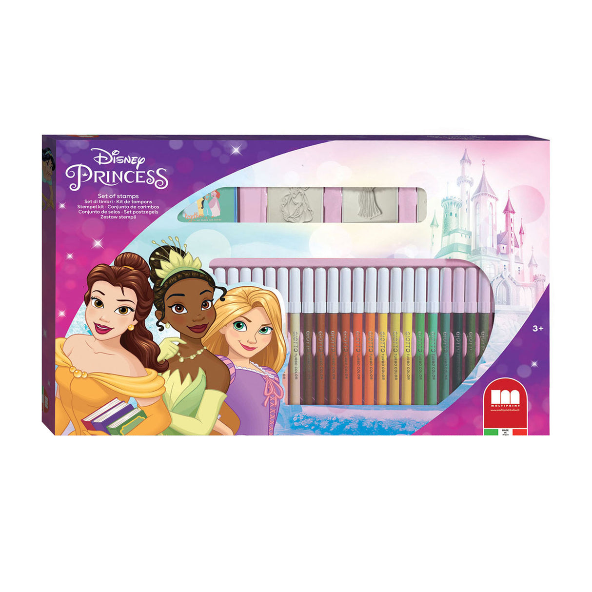 Set di colori Multiprint Princess con francobolli, 41dlg.