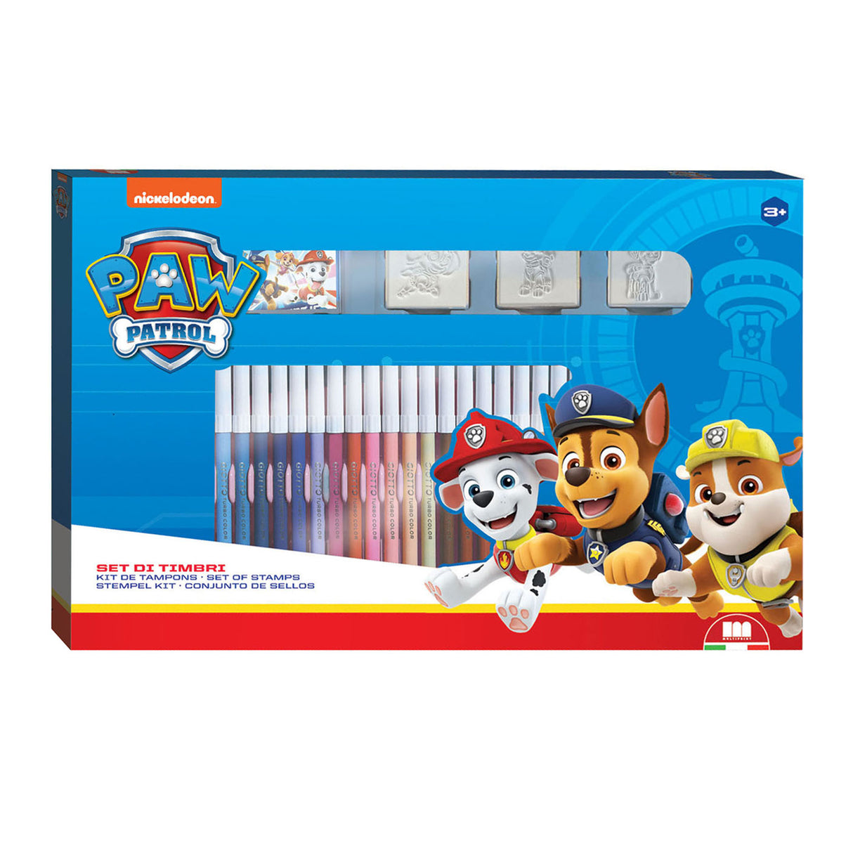 Zestaw kolorów multiprint PAW Patrol z znaczkami, 41dlg.