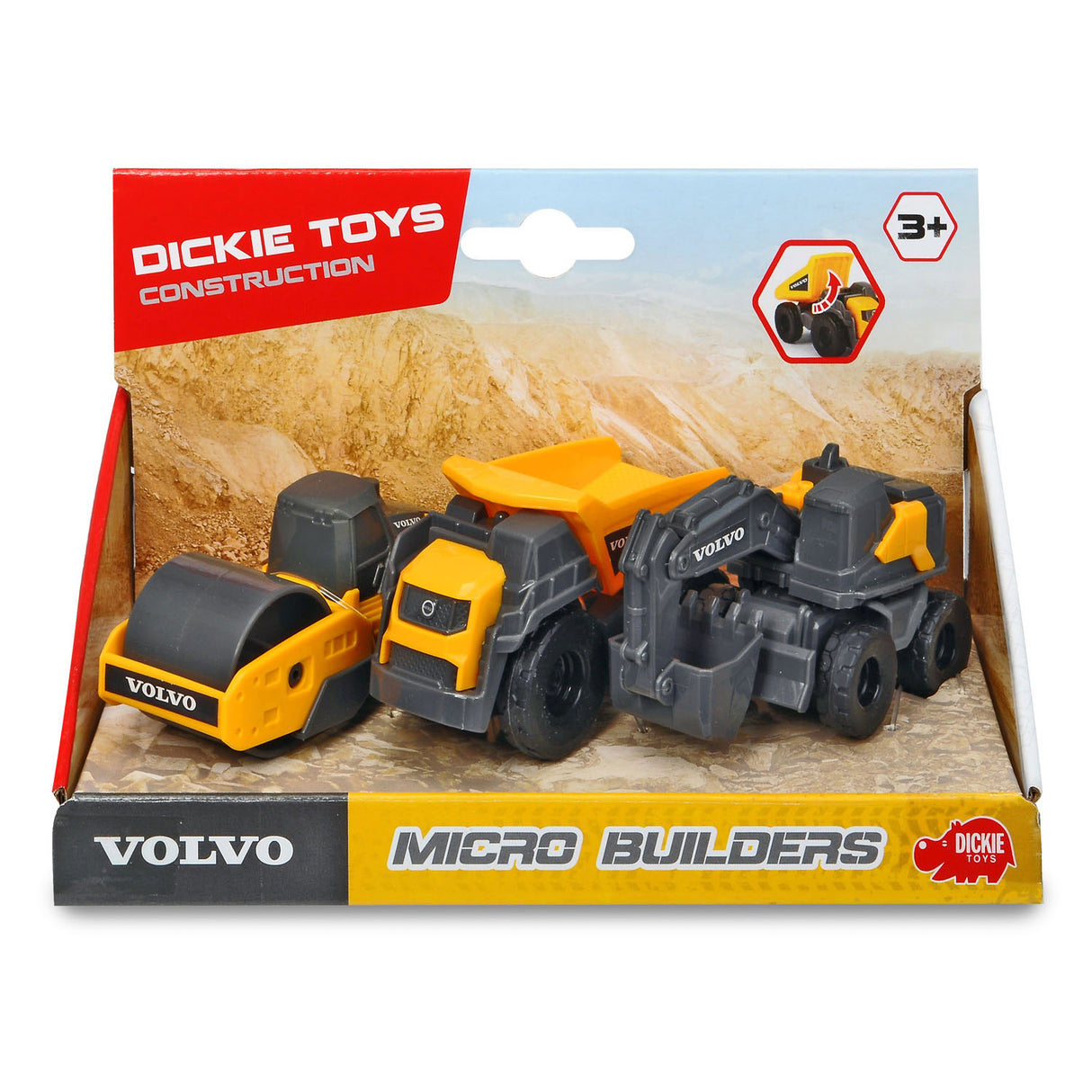 Dickie Volvo Micro Working Vehicles, 3 ..