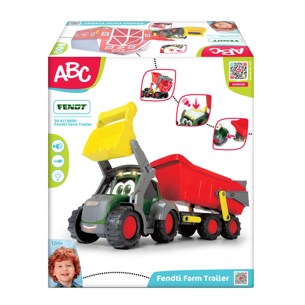 ABC Fendti Tractor with trailer and farm