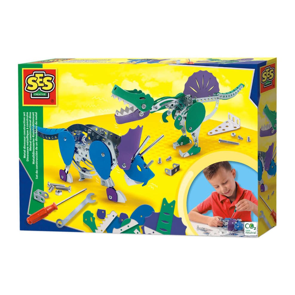 SES kovová konstrukce set dino - triceratops a spinosaurus