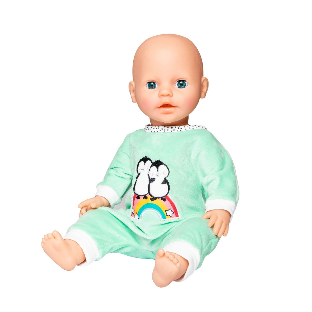 Puppen Strampler Fluffy Pinguin, 28-35 cm