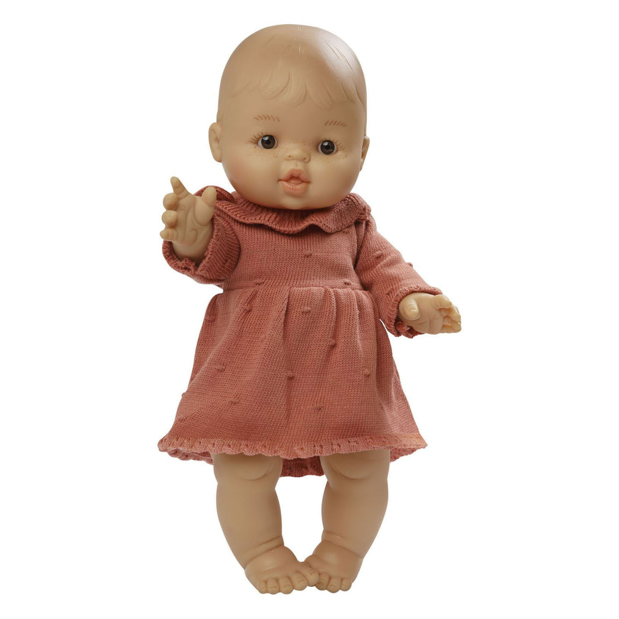 Heless Dolls Strickkleid Pfirsich, 28-35 cm