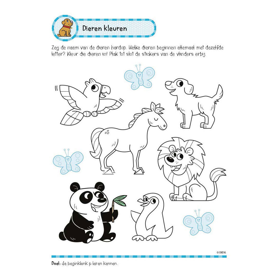 Libro de ejercicios de Deltas con calcomanías: buenos ejercicios de lectura (6-7 años)