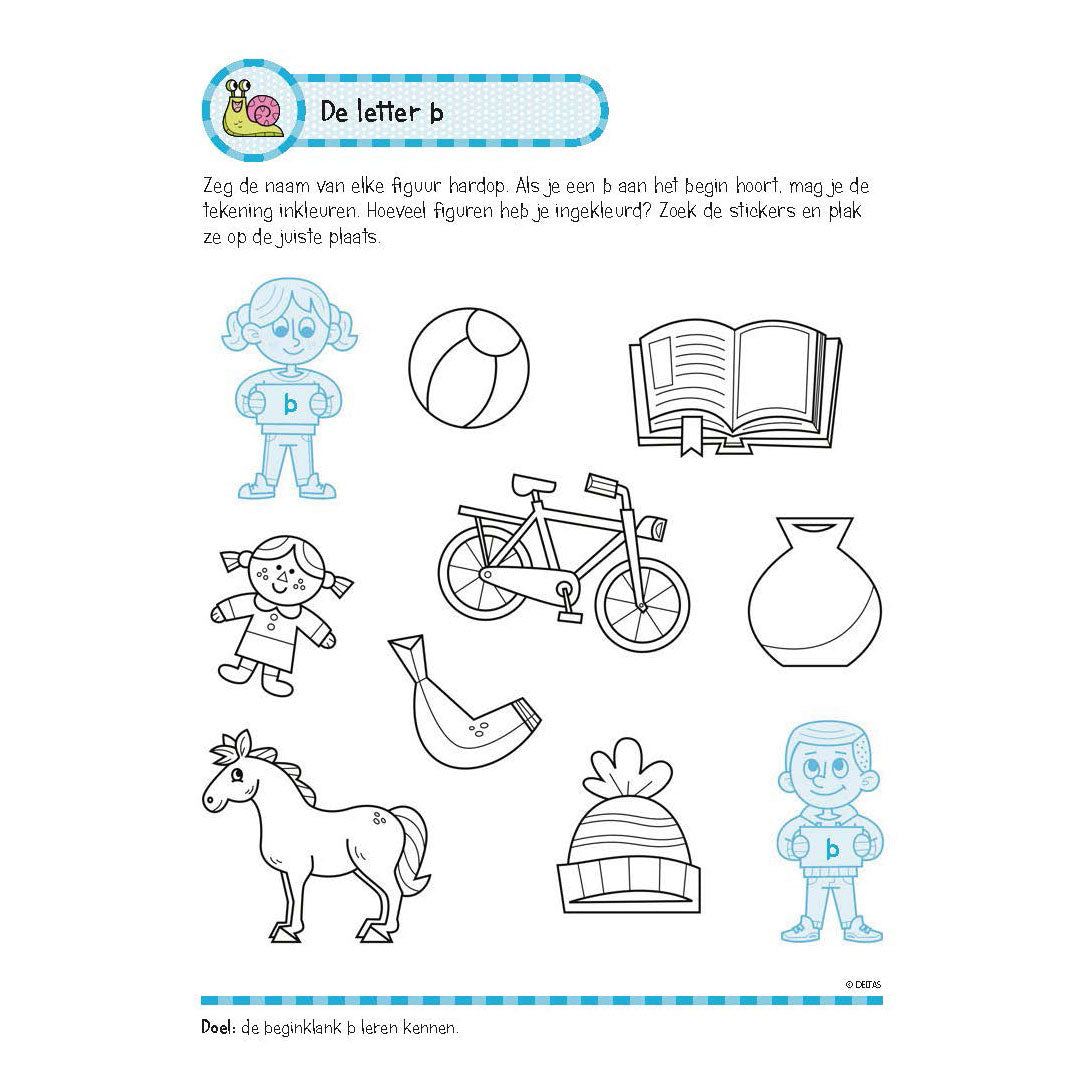 Libro de ejercicios de Deltas con calcomanías: buenos ejercicios de lectura (6-7 años)
