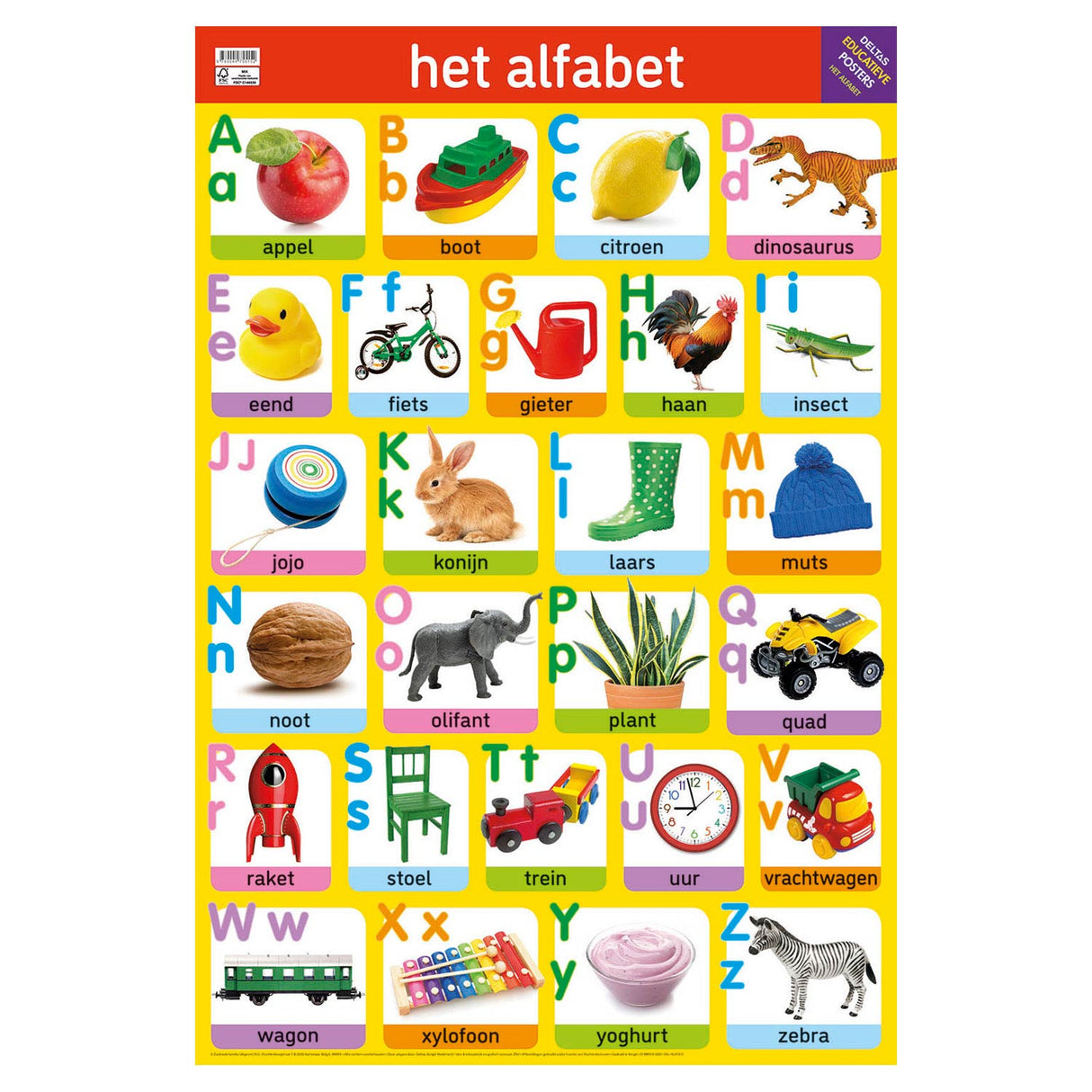 Deltas Uddannelsesplakat - Alfabetet