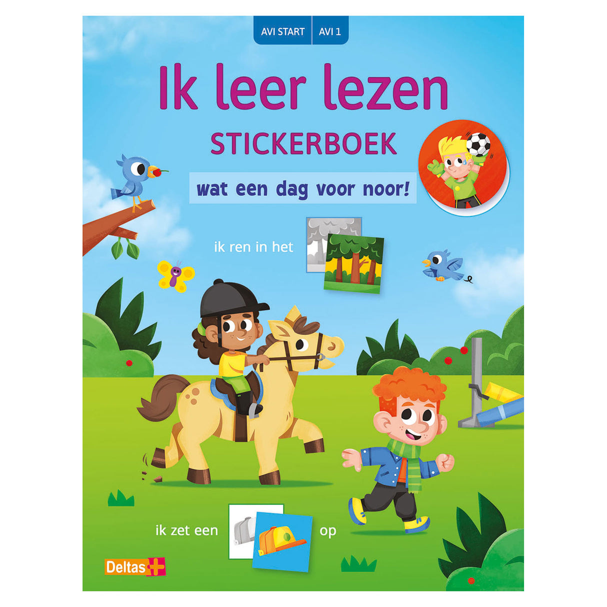 Deltas léiert ech Sticker Buch ze liesen - wat en Dag fir noor! Avi Start