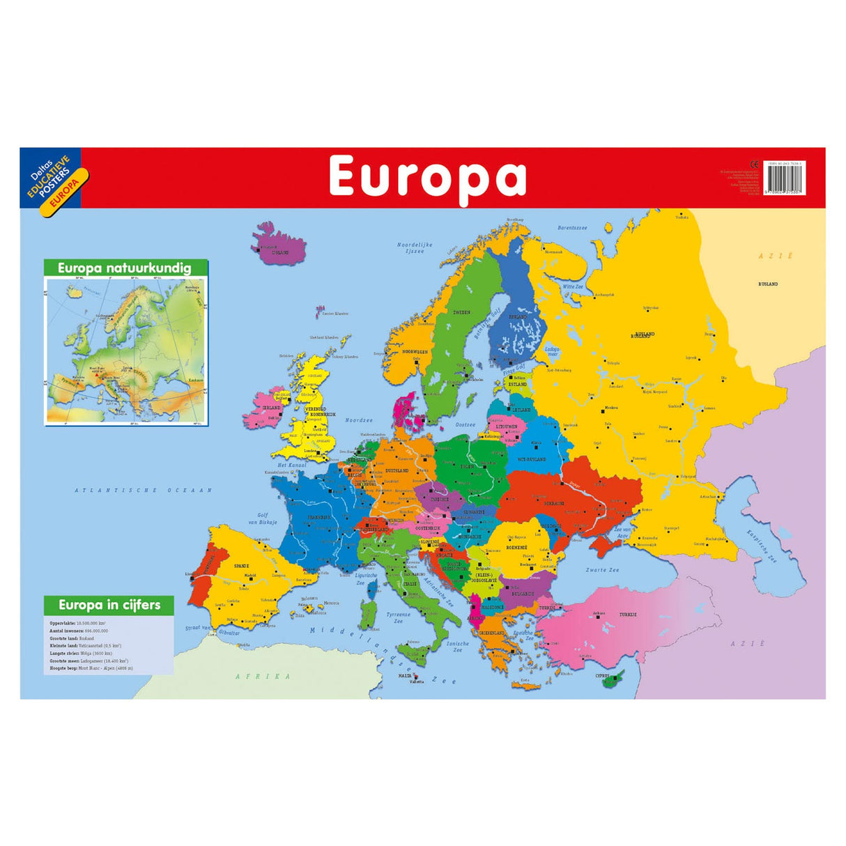 Vzdělávací plakát Deltas - Evropa