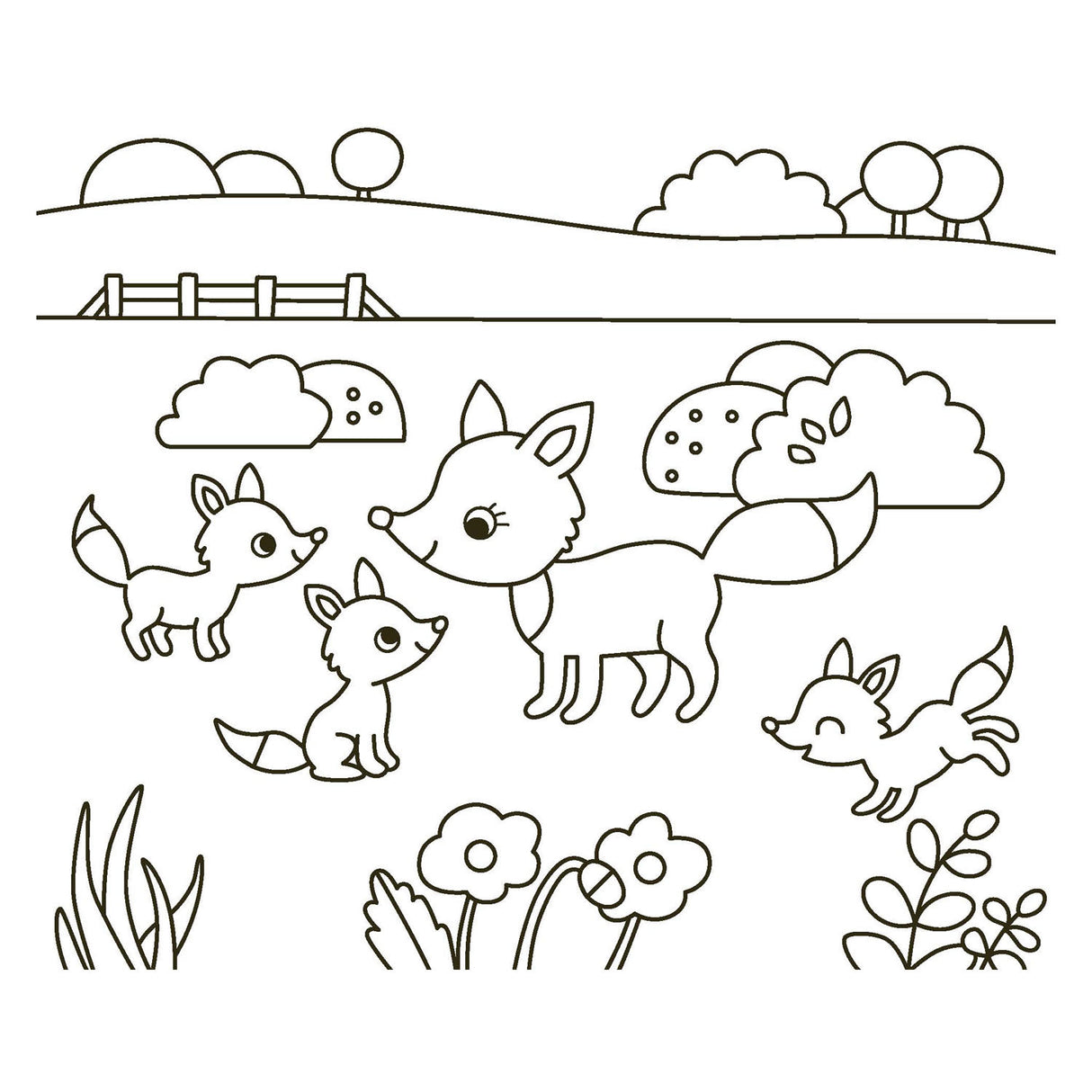 Deltas Happy Coloring - cheerful animals