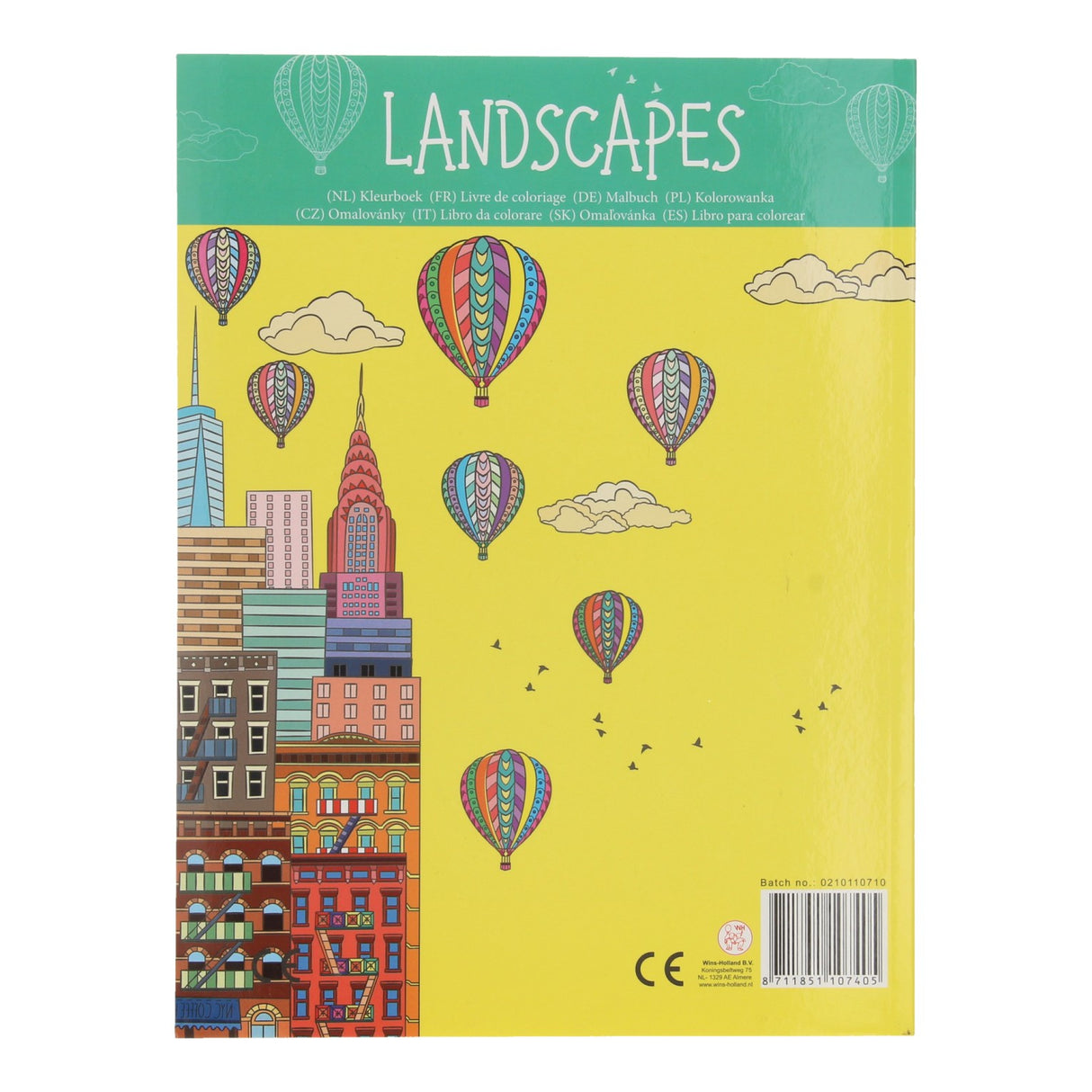 Paisaje para colorear