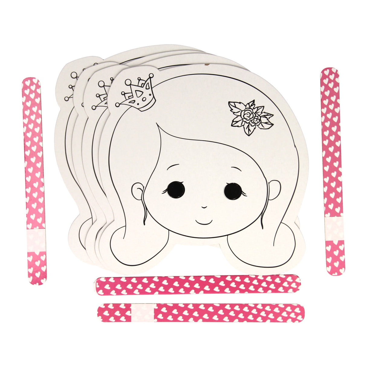 Farbe und machen Sie Ihre eigenen Masken - Prinzessin, 4st.