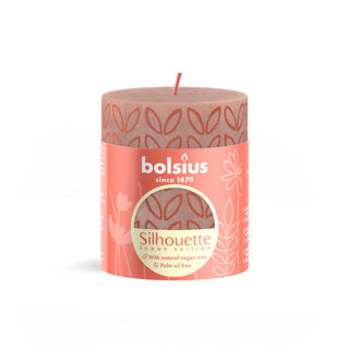 Bolsius Silhouette Stub Candle Misty rosa mat Drécken 8x6,8 cm