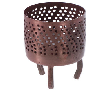 Darila Amsterdam Metal Tealight Holder Luca 6x6x8 cm baker