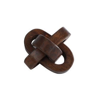 Scultura Knoop Dark Naturel Mango 10x10x7,5 cm