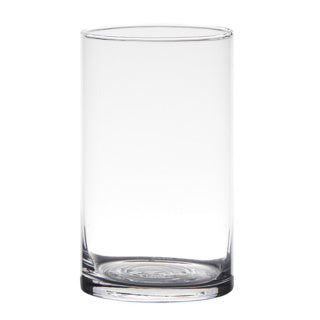 Vase cylinder 15x9 cm glass