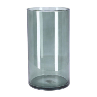 Vase levi cilinder temno siv transp. H30 D16