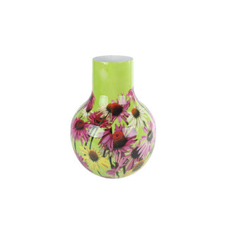 Vaso Sun Hat Green Metal 22x22x30cm