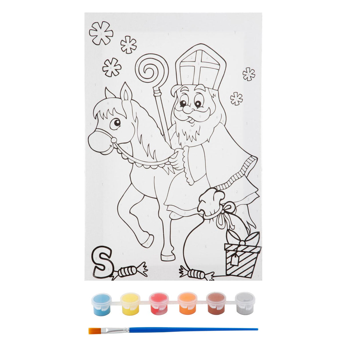 Sinterklaas plátno malba podle čísla