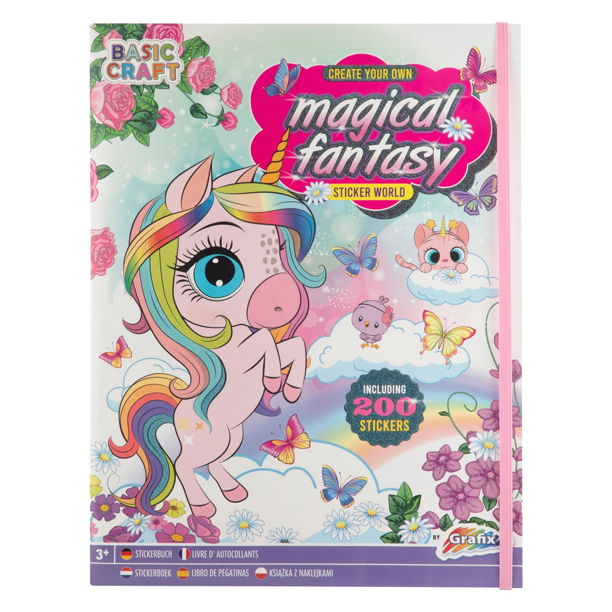 Sticker book Magical Fantasy with 200 stickers
